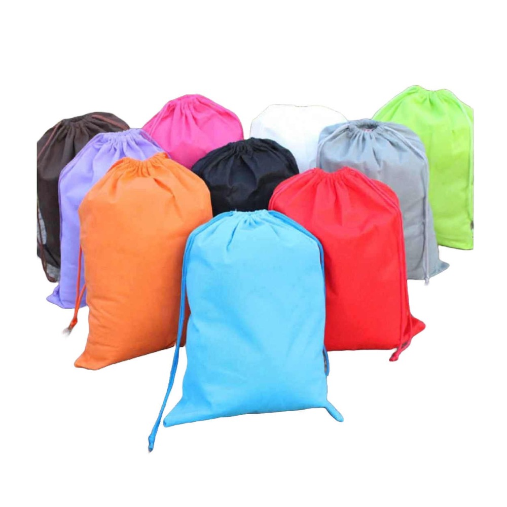 【酷露馬】加厚不織布 束口收納袋 (40X30CM) 旅行收納袋 旅行袋 收納包 旅行包 衣物袋 鞋袋 束口袋TB021-細節圖2