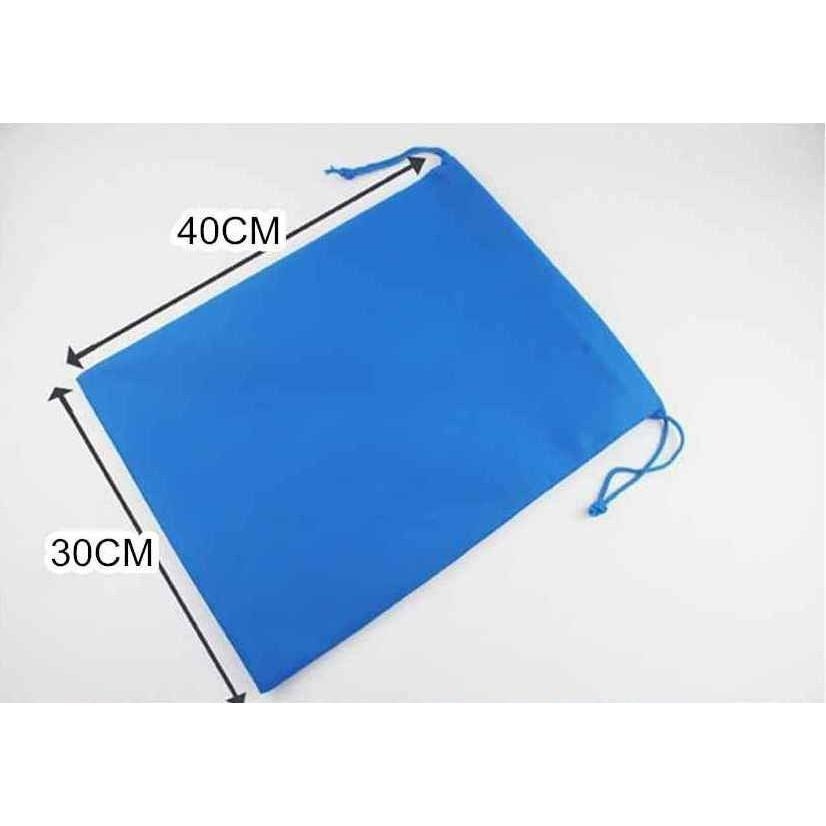 加厚不織布 束口收納袋 (40X30CM) 【酷露馬】旅行收納袋 旅行袋 收納包 旅行包 衣物袋 鞋袋 束口袋TB021-細節圖3