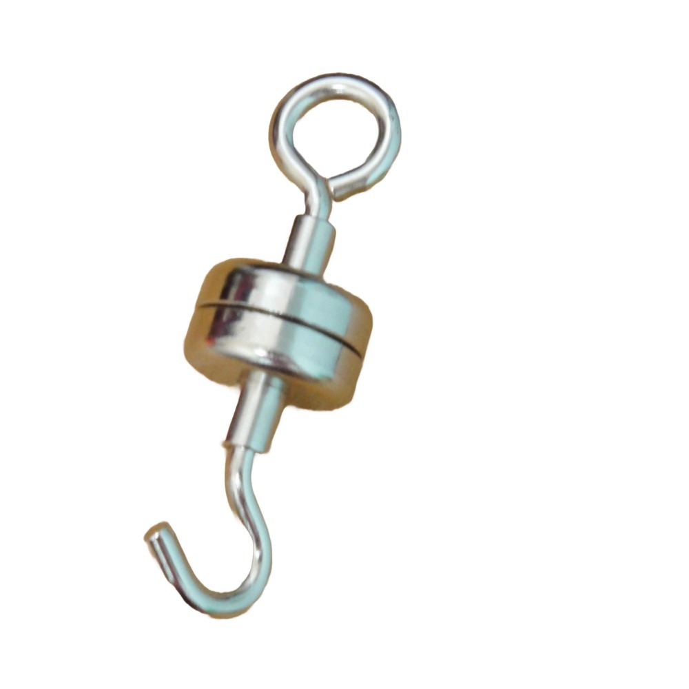 強力磁鐵掛勾+D字扣(附墊片) 直徑2.5CM 【酷露馬】強力磁鐵 萬用掛勾 磁鐵掛鉤 強力掛勾 CH021-細節圖2