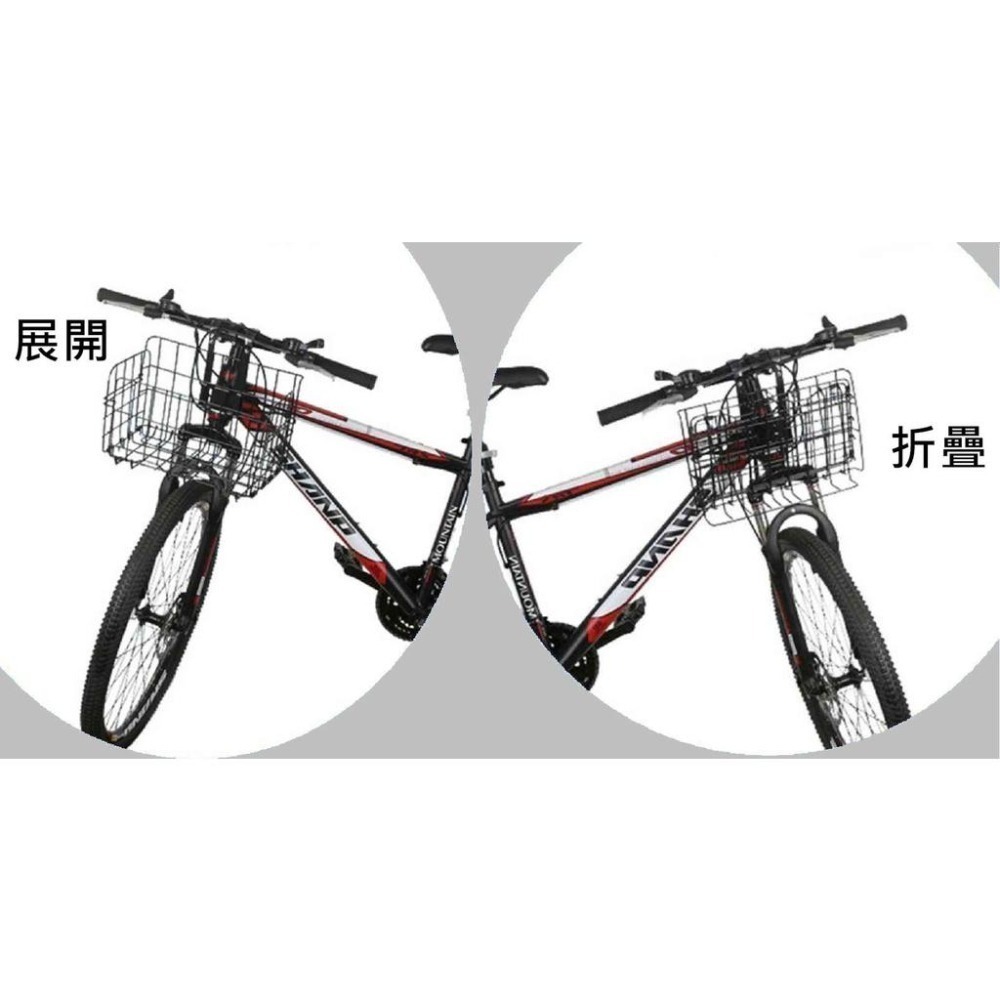 折疊車籃 自行車車籃 自行車掛籃 自行車菜籃 【酷露馬】自行車 摺疊掛籃 單車車籃 置物籃 置物架 BB019-細節圖9
