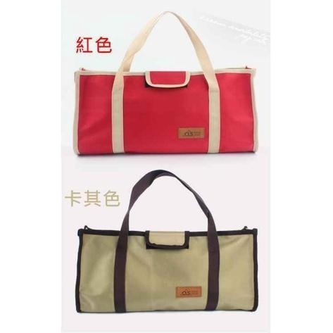 【酷露馬】露營多功能 簡易工具袋 (紅色.卡其色) CLS 營釘營鎚袋 營釘收納袋 營釘袋 餐具袋 露營裝備袋CB002-細節圖2