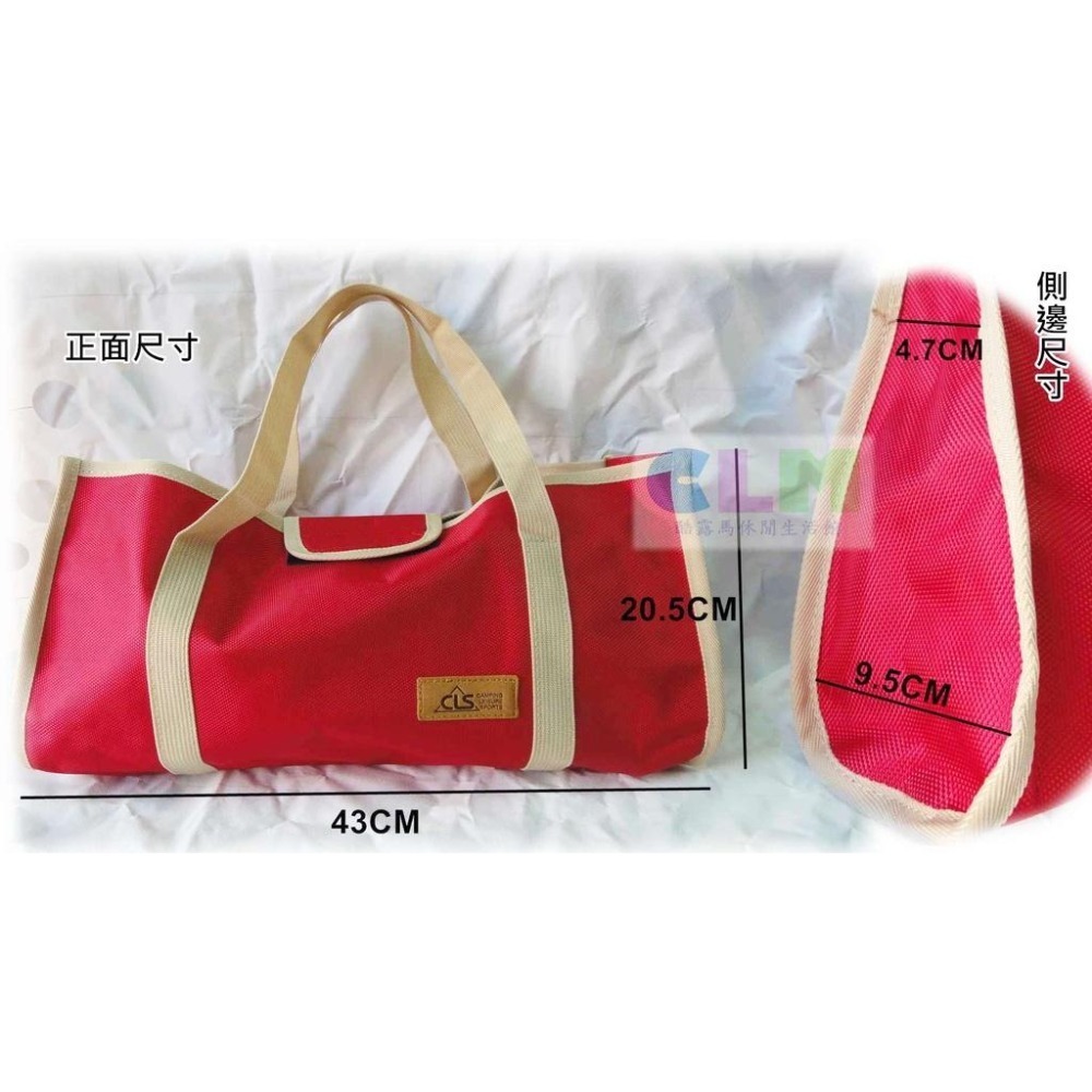【酷露馬】露營多功能 簡易工具袋 (紅色.卡其色) CLS 營釘營鎚袋 營釘收納袋 營釘袋 餐具袋 露營裝備袋CB002-細節圖3