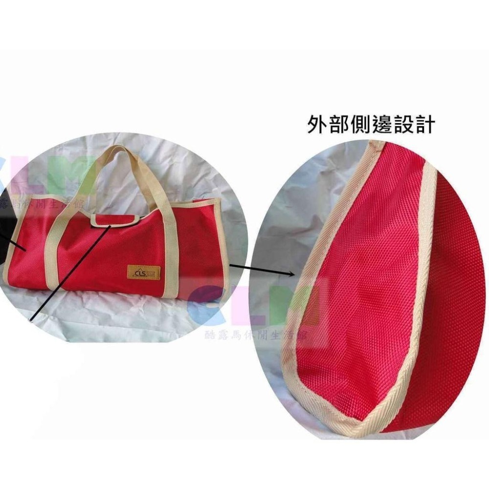 【酷露馬】露營多功能 簡易工具袋 (紅色.卡其色) CLS 營釘營鎚袋 營釘收納袋 營釘袋 餐具袋 露營裝備袋CB002-細節圖5
