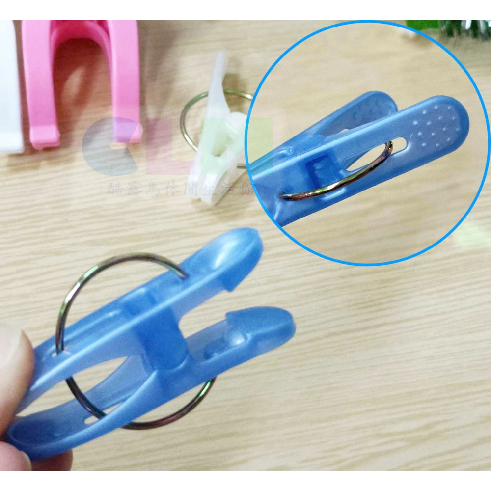 彩色曬衣夾/曬被夾 晒衣夾 晒被夾 塑膠衣夾【酷露馬】塑膠夾 曬襪夾 大被夾 褲夾 毛巾夾 HD010-細節圖6