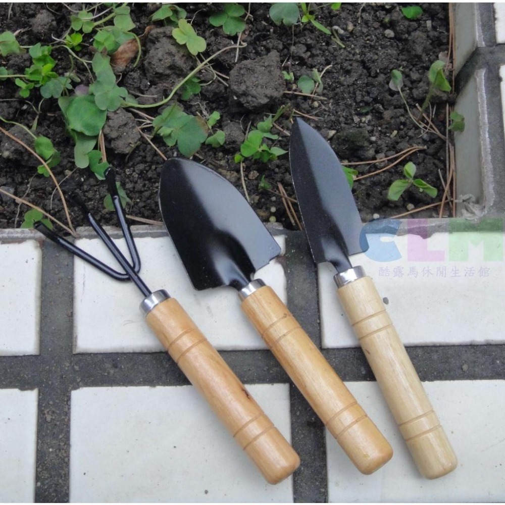 【酷露馬】迷你 居家園藝鏟 (三件組) 園藝鏟子 小花鏟 盆裁鏟 鐵鏟 多肉植物鏟 HB002-細節圖8