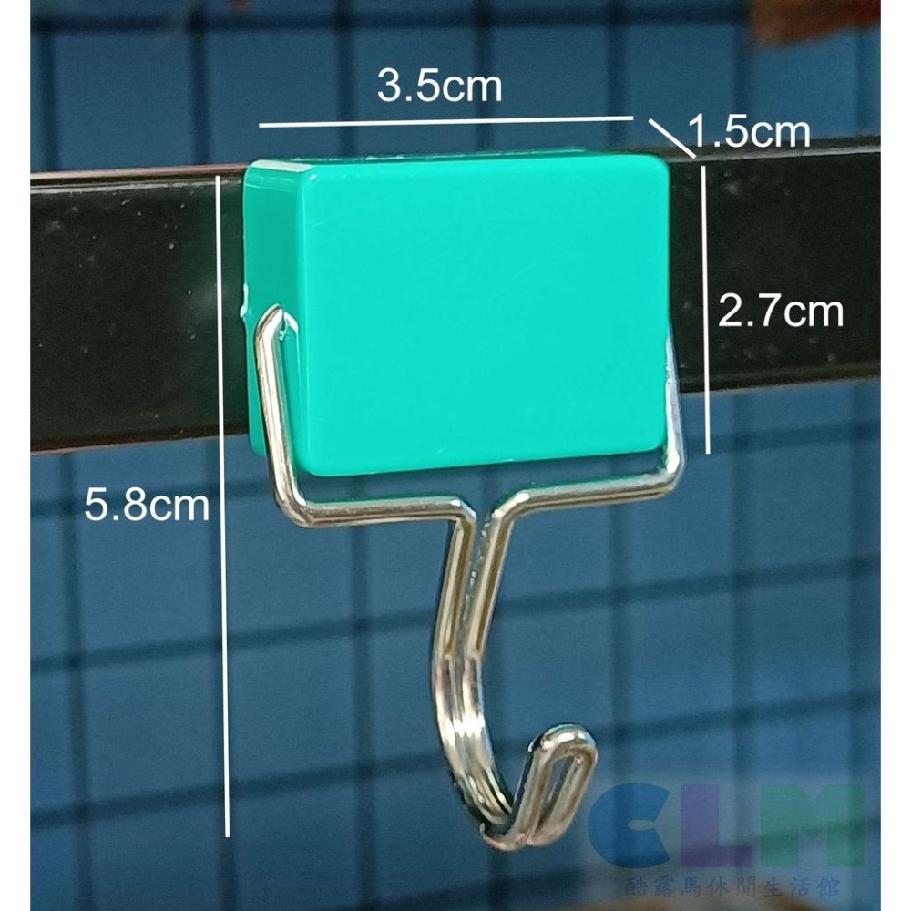 【酷露馬】彩色磁鐵掛勾 方形磁鐵掛鉤 磁鐵勾 萬用掛勾 無痕掛勾 磁鐵鉤 免釘掛勾 HD010-細節圖5