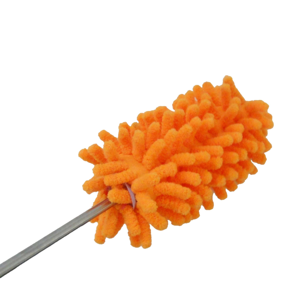 【酷露馬】可伸縮 除塵小撢子 不鏽鋼加長撢子 毛絨撢子 清潔撢 除塵撢子 居家清潔刷 HD005-細節圖2