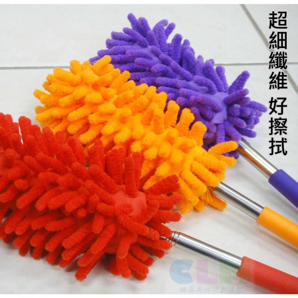 【酷露馬】可伸縮 除塵小撢子 不鏽鋼加長撢子 毛絨撢子 清潔撢 除塵撢子 居家清潔刷 HD005-細節圖8