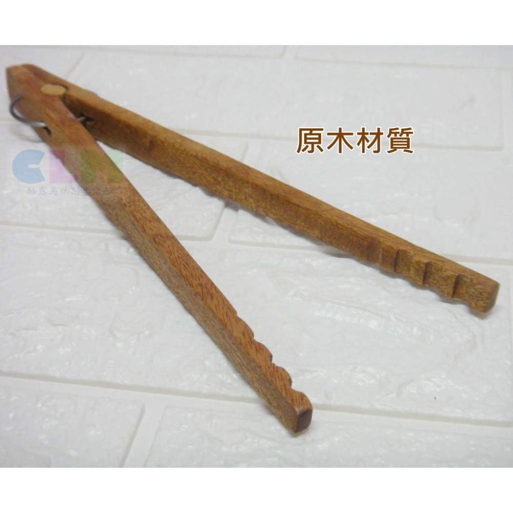 【酷露馬】SGS檢驗 品木屋原木料理夾/省力型 原木夾 食品夾 沙拉夾 料理夾 燒烤夾 分菜夾 HK036-細節圖2