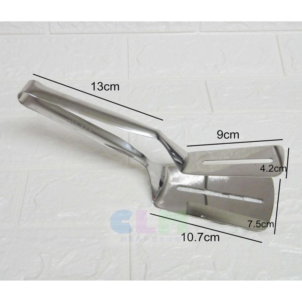 【酷露馬】304不鏽鋼 牛排煎鏟夾 不鏽鋼鏟夾 煎肉夾 煎魚夾 食品鏟夾 煎夾 料理夾 HK040-細節圖2