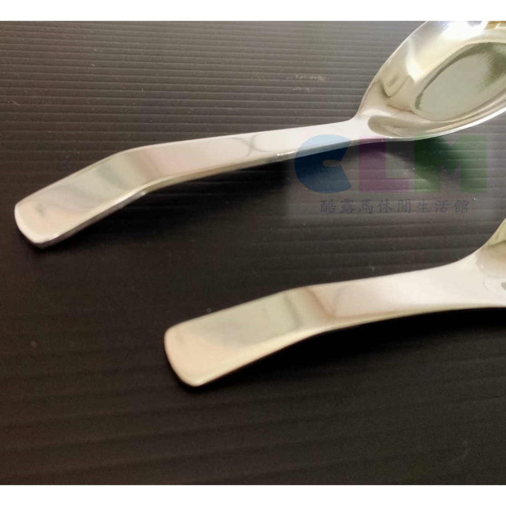 【酷露馬】不鏽鋼平底湯匙 不鏽鋼湯匙 鐵湯匙 不鏽鋼餐具 不鏽鋼台匙 平底匙 #優得吉 HK030-細節圖6