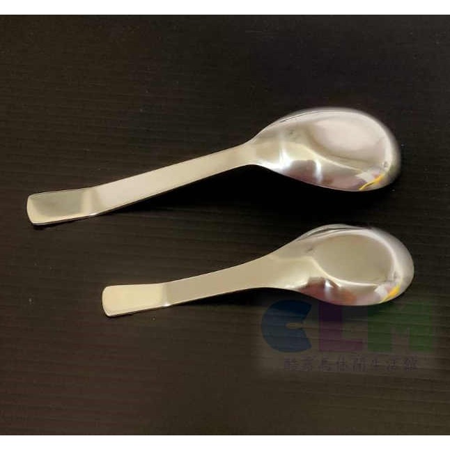 【酷露馬】不鏽鋼平底湯匙 不鏽鋼湯匙 鐵湯匙 不鏽鋼餐具 不鏽鋼台匙 平底匙 #優得吉 HK030-細節圖7