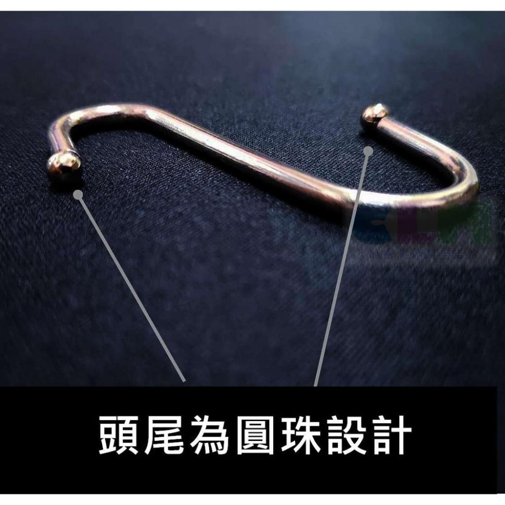 【酷露馬】鐵製 S掛勾 (5入/包) 3種尺寸 圓頭設計 S勾 S掛鉤 S鉤 S型掛勾 S吊勾 衣架 S扣 HD006-細節圖5