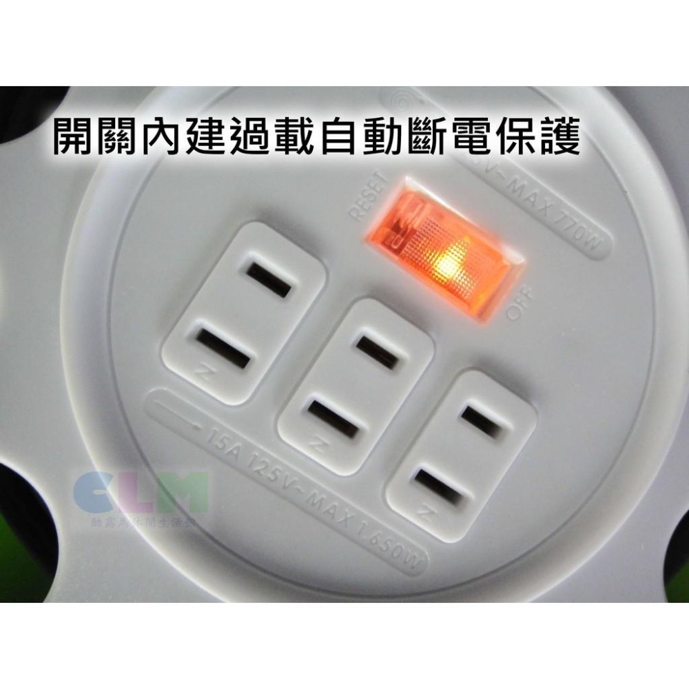 成電牌輪座式延長線(50尺/40尺/30尺)CT-6132【酷露馬】台灣製造(新安規)輪座延長線 輪軸延長線HE008-細節圖4