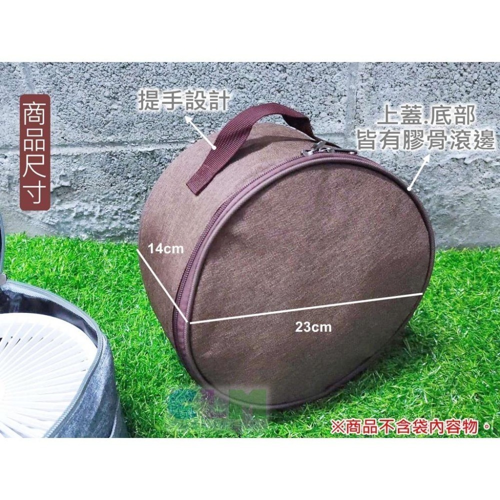 圓型風扇包 圓型收納袋 折疊風扇包 風扇收納包【酷露馬】P9 P10 漢堡風扇包 餐具收納袋 露營袋 燈具包CP011-細節圖3