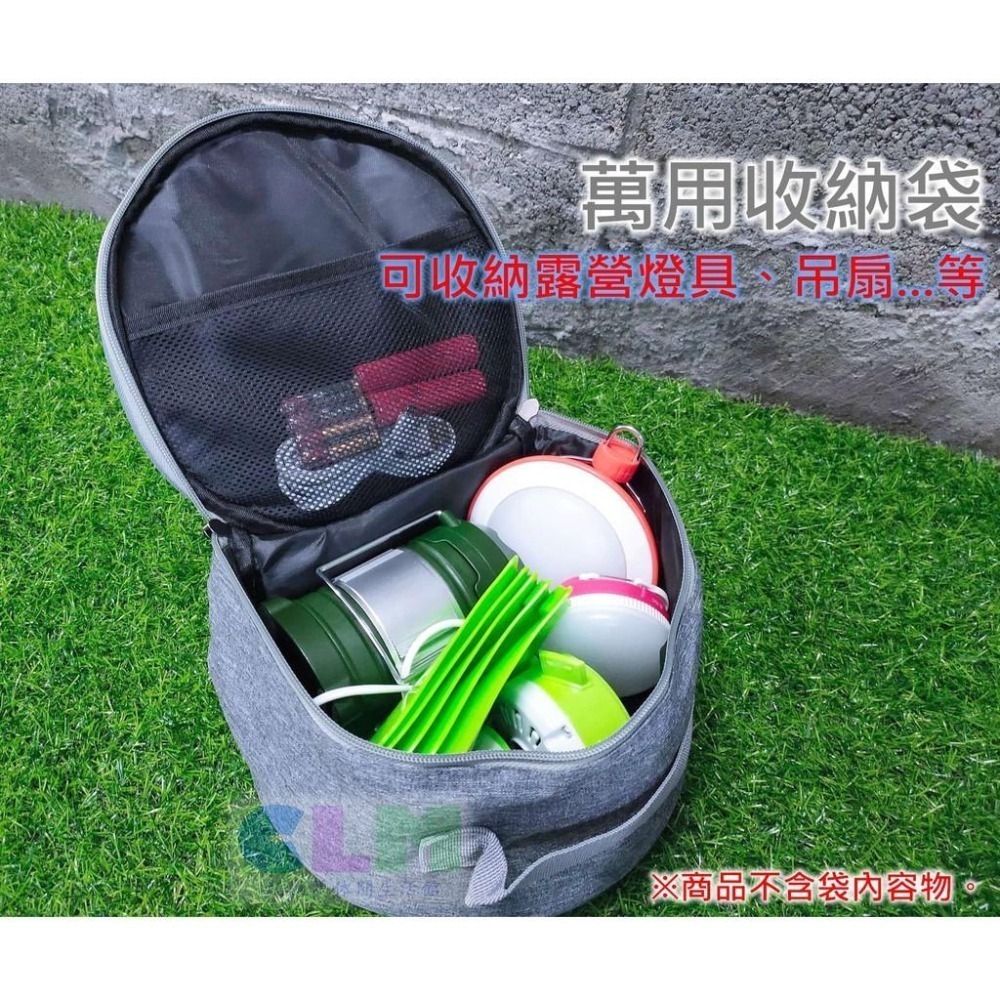 圓型風扇包 圓型收納袋 折疊風扇包 風扇收納包【酷露馬】P9 P10 漢堡風扇包 餐具收納袋 露營袋 燈具包CP011-細節圖7