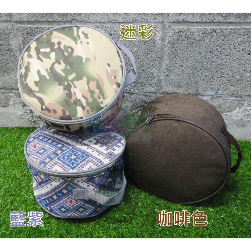 圓型風扇包 圓型收納袋 折疊風扇包 風扇收納包【酷露馬】P9 P10 漢堡風扇包 餐具收納袋 露營袋 燈具包CP011-細節圖8