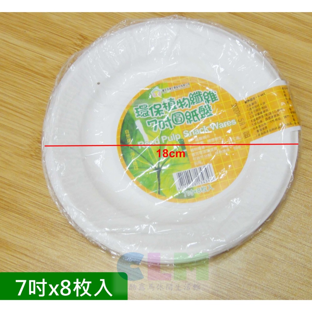 【酷露馬】環保植物纖物紙盤 免洗紙盤 免洗餐盤 免洗餐具 環保紙盤 烤肉餐具 露營餐具 菜盤 免洗盤 OK001-規格圖3