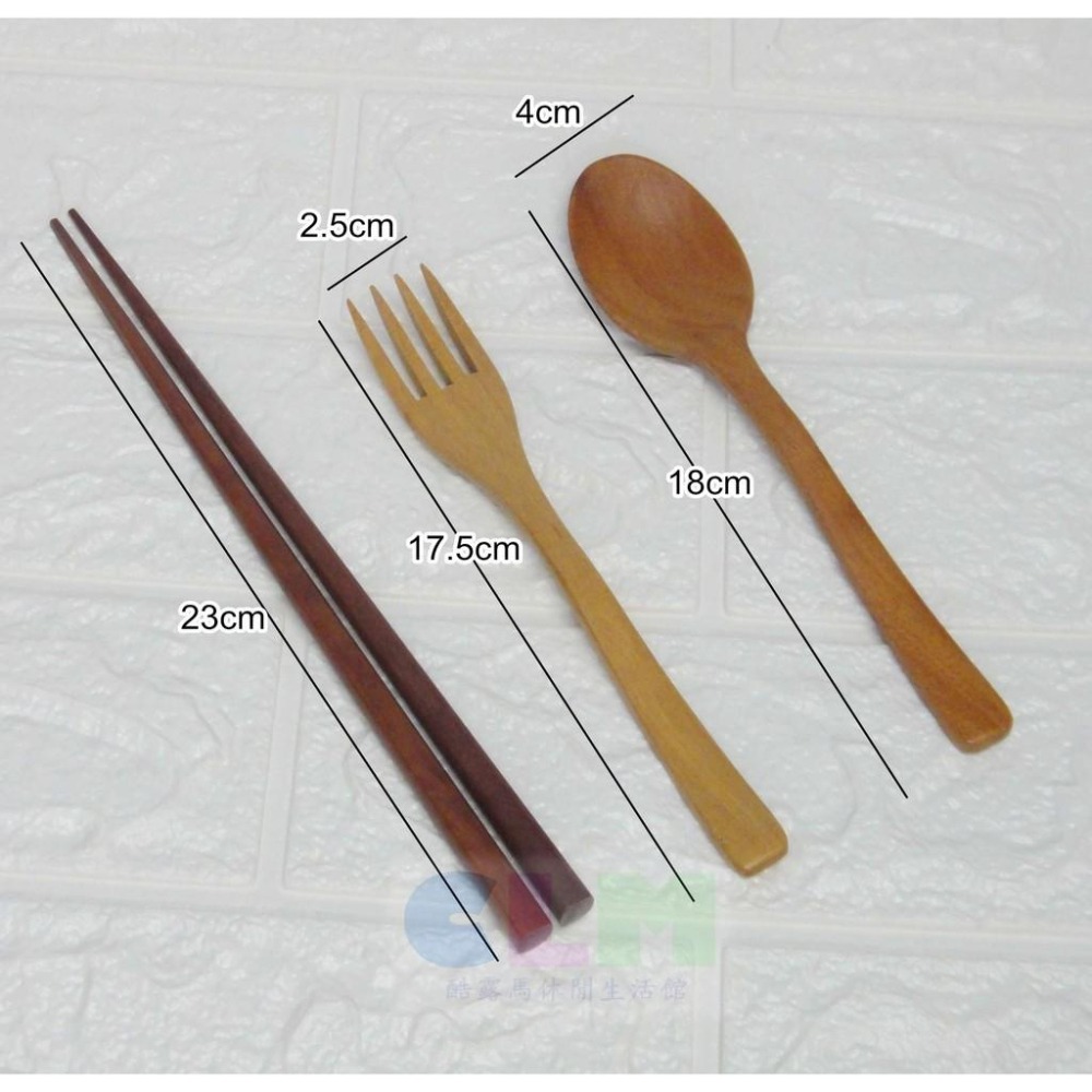 【酷露馬】SGS檢驗 品木屋原木餐具 紫檀筷 原木餐匙 原木餐叉 筷子 湯匙 叉子 木筷 HK033-細節圖5