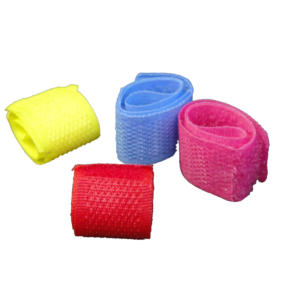 【酷露馬】彩色魔鬼粘束帶 (2x17.5cm) 理線束帶 線材整理帶 集線束帶 綁線帶 魔術粘束帶 捆綁帶 HD007-細節圖2