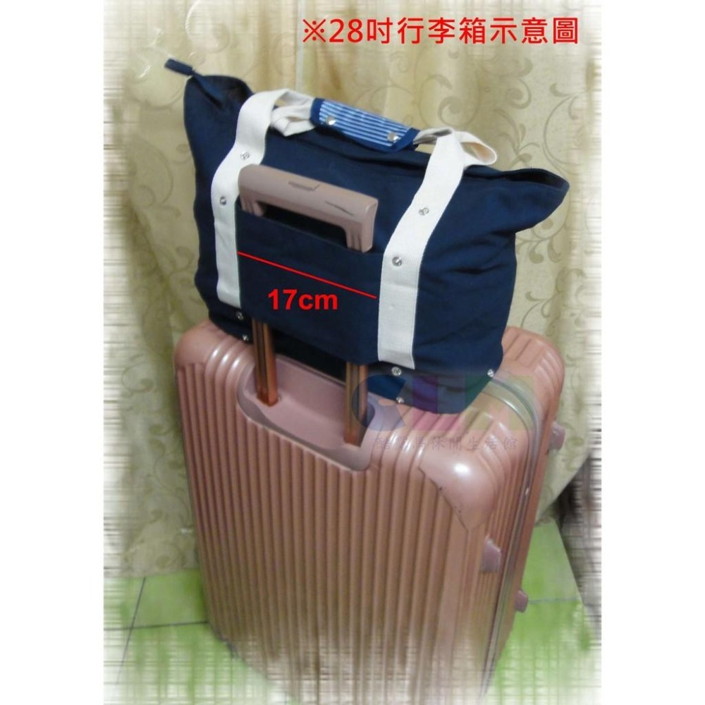 【酷露馬】大容量(雙層)加厚帆布旅行單肩包 拉桿收納包 旅行袋 行李袋 旅行包 拉桿行李包 媽媽包 旅行收納袋TB035-細節圖3