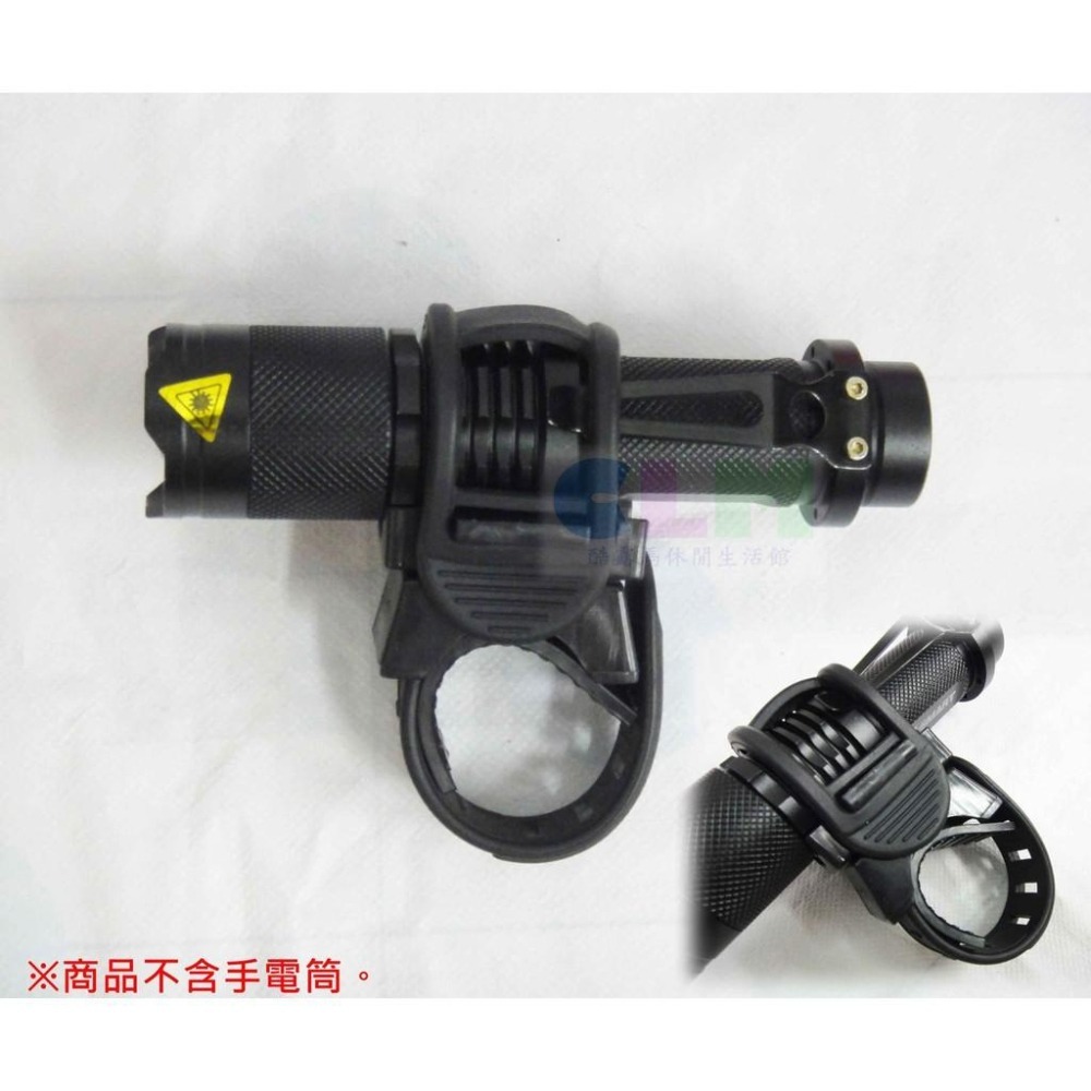 【酷露馬】自行車 可調彈性燈架 360度旋轉燈夾 自行車燈夾 自行車燈架 燈座 彈性燈夾 手電筒燈架 前燈架 BP042-細節圖5
