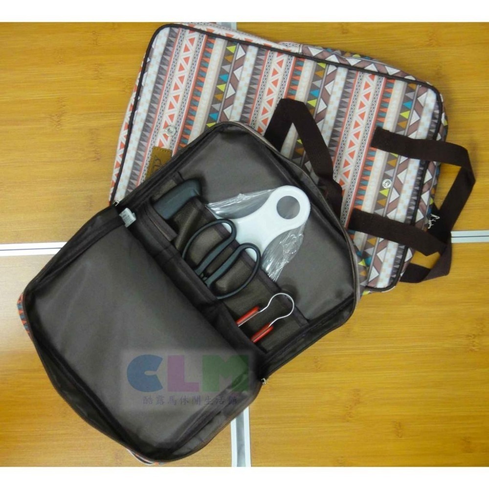 【酷露馬】露營炊具4件組+袋(砧板+刀子+剪刀+夾子+收納袋) CLS不鏽鋼炊具組 露營炊具 炊具包 炊具袋CK012-細節圖10