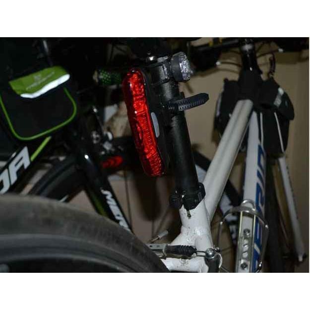 【酷露馬】高亮 自行車 5LED長型尾燈 (附電池) (可直扣可橫扣) 車尾燈 單車燈 警示燈 LED燈 BL016-細節圖7
