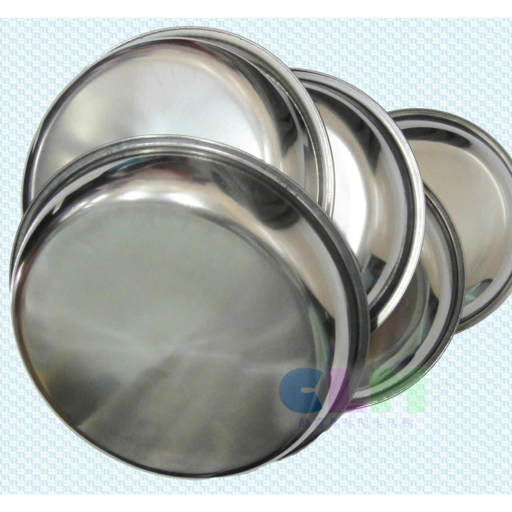 【酷露馬】((超值組合))台灣製 304不鏽鋼餐盤組 (+加厚網袋) 不鏽鋼菜盤 深菜盤 不鏽鋼餐具 露營餐具CK046-細節圖6