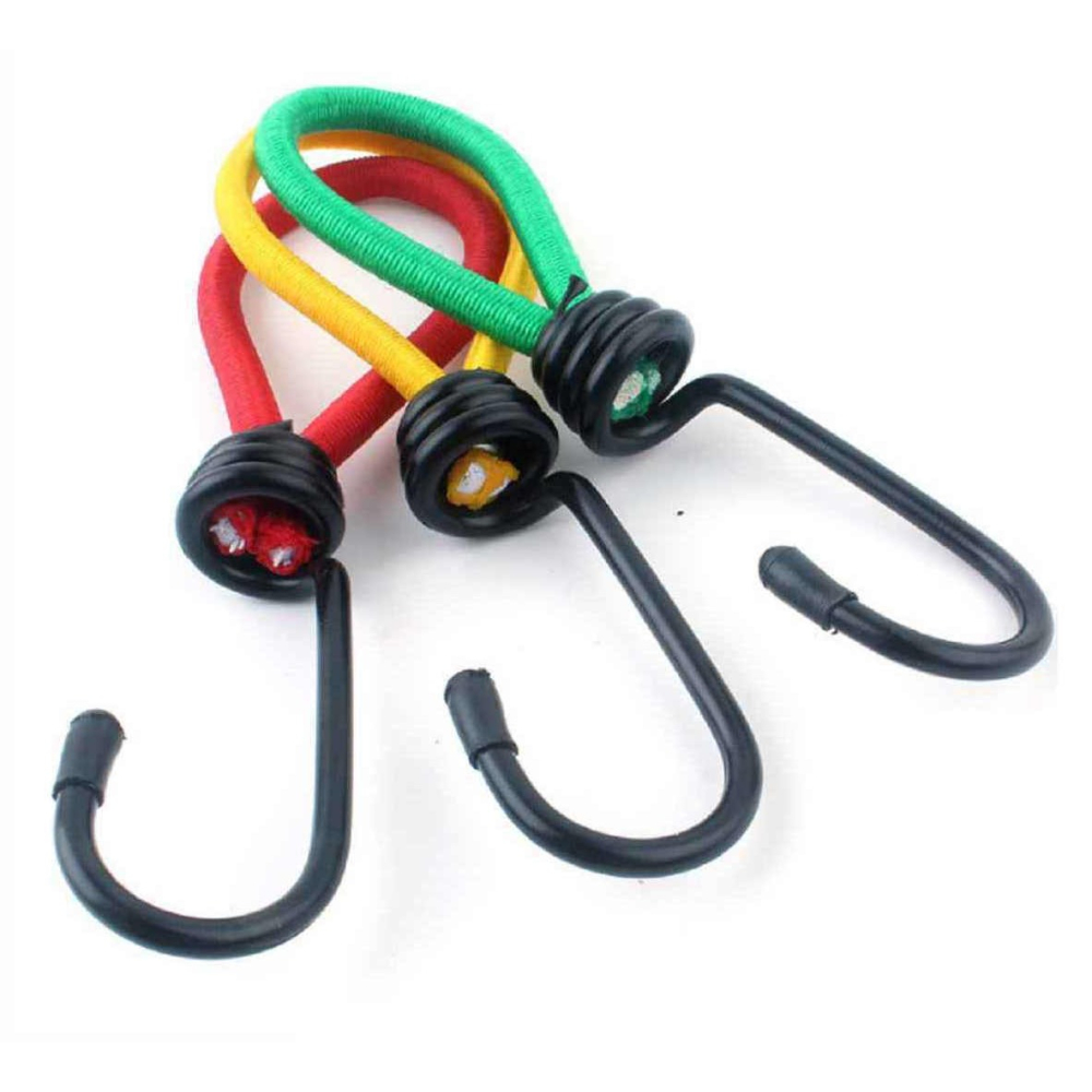 【酷露馬】單勾彈性繩 15cm 繩徑6mm 彈力繩 彈力勾 彈性勾 彈性綁帶 彈力拉勾 帳篷緩衝勾 CN036-細節圖4