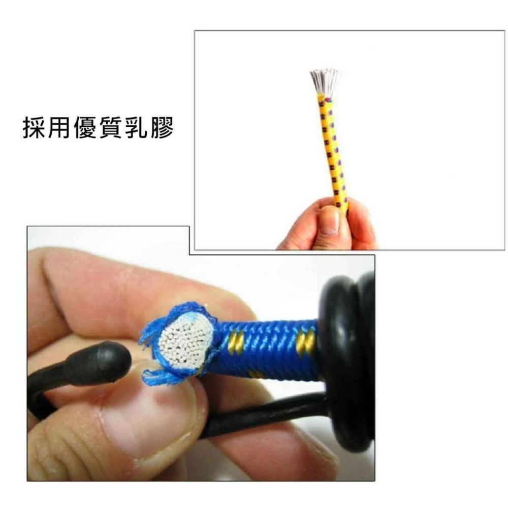 【酷露馬】單勾彈性繩 15cm 繩徑6mm 彈力繩 彈力勾 彈性勾 彈性綁帶 彈力拉勾 帳篷緩衝勾 CN036-細節圖5