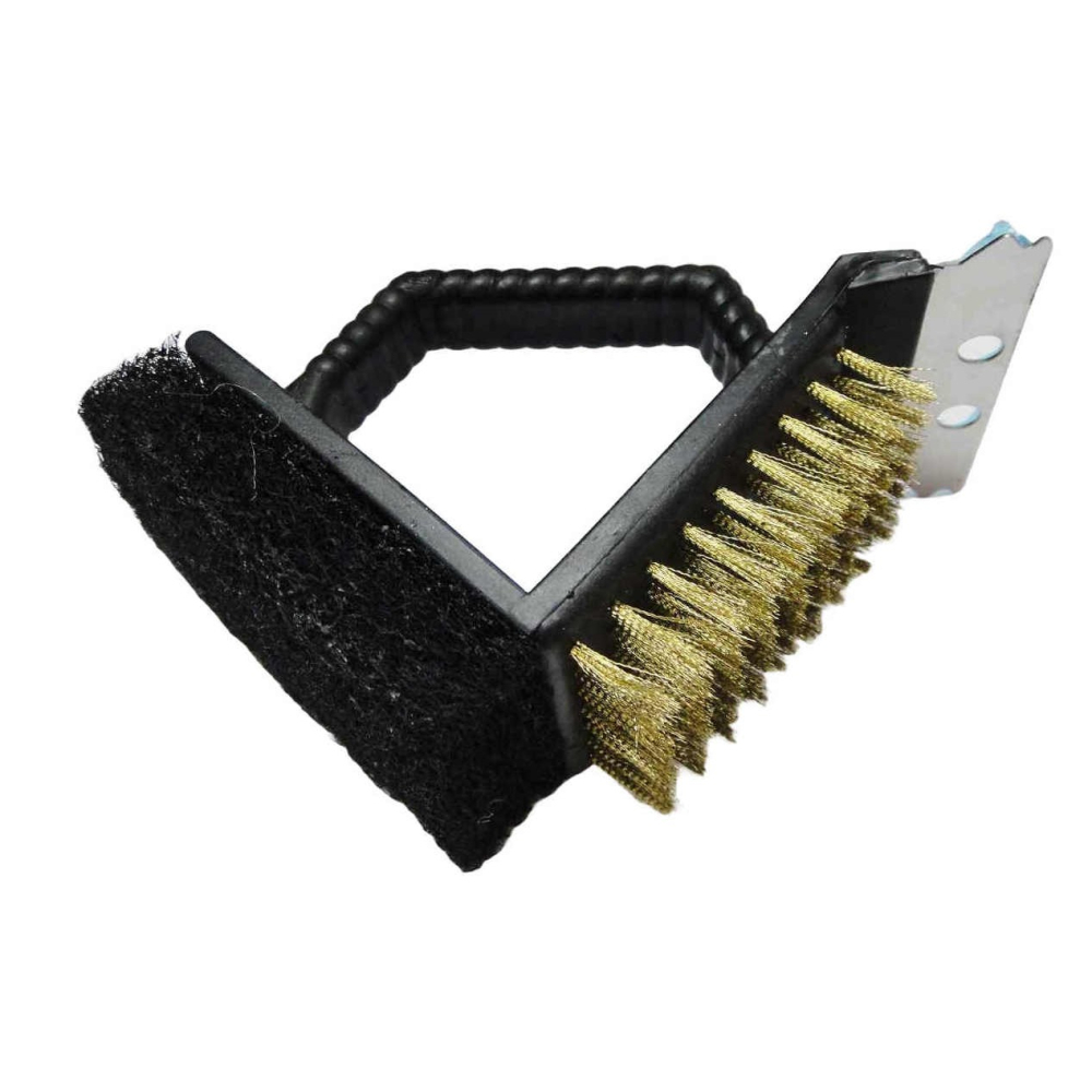 【酷露馬】燒烤必備 3合1燒烤清潔刷 烤肉網刷 燒烤刷 鐵刷 刷子 烤肉刷  CK025-細節圖2