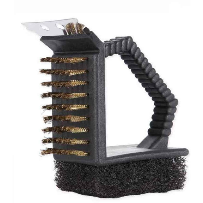 【酷露馬】燒烤必備 3合1燒烤清潔刷 烤肉網刷 燒烤刷 鐵刷 刷子 烤肉刷  CK025-細節圖5