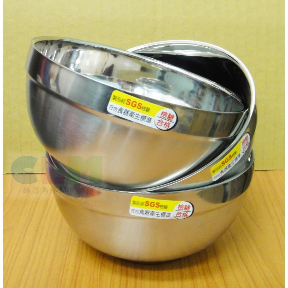 不鏽鋼隔熱碗 不鏽鋼碗 【酷露馬】厚質 不鏽鋼餐具 不鏽鋼磨砂碗 炊具 鐵碗 優雅磨砂碗 HK012-細節圖5