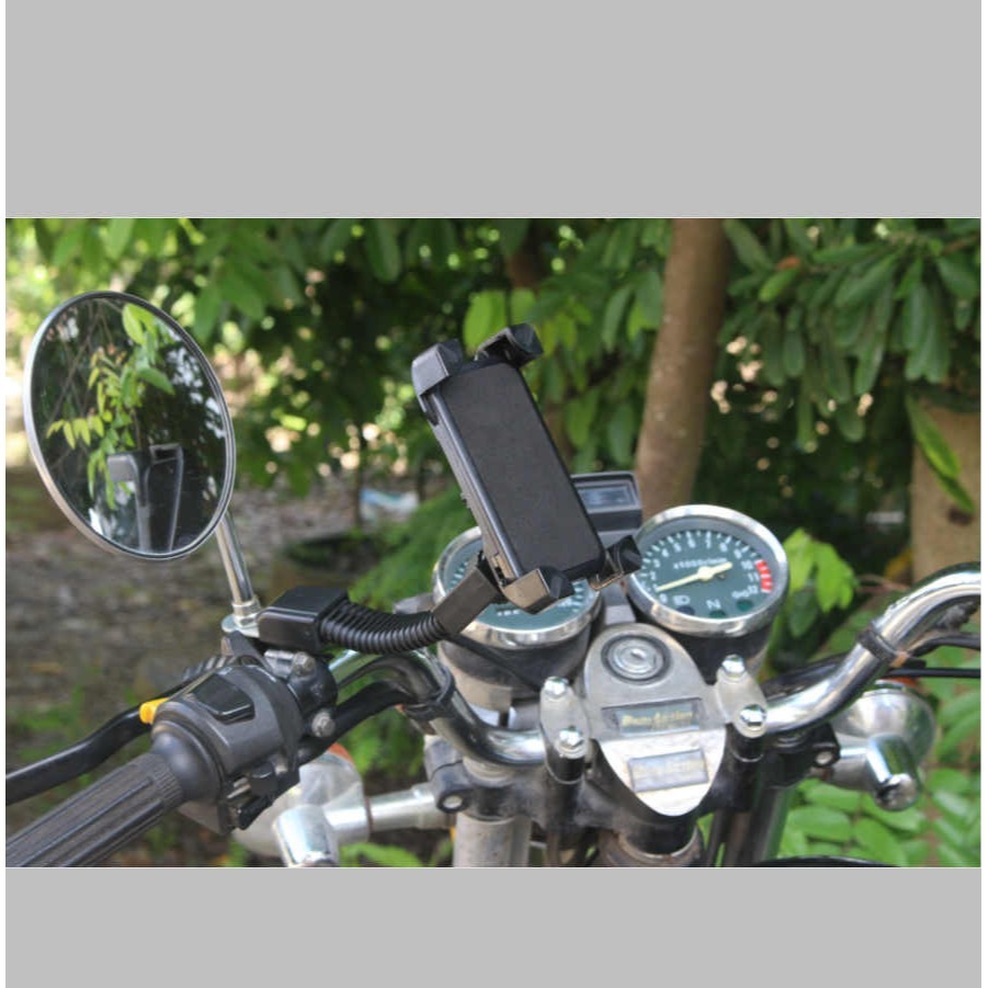【酷露馬】摩托車手機支架 360度旋轉 適用4.5~6.5吋手機 機車手機架 手機座 手機夾子 GPS單車架 MP003-細節圖6
