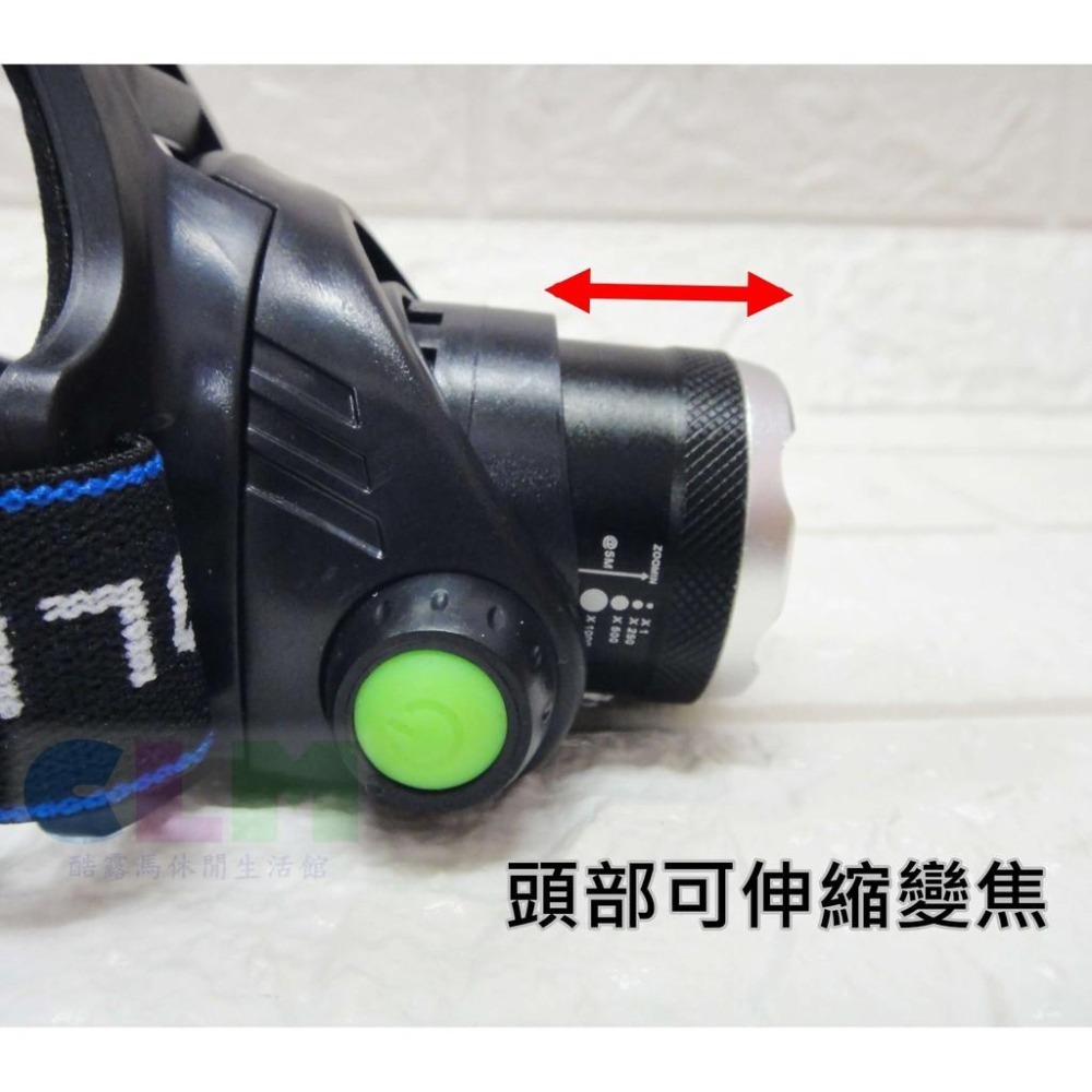 【酷露馬】超值全配組 Q5LED強光頭燈 3檔調光 伸縮變焦頭燈Q5頭燈 露營燈 LED頭燈 LED燈 OL001-細節圖5