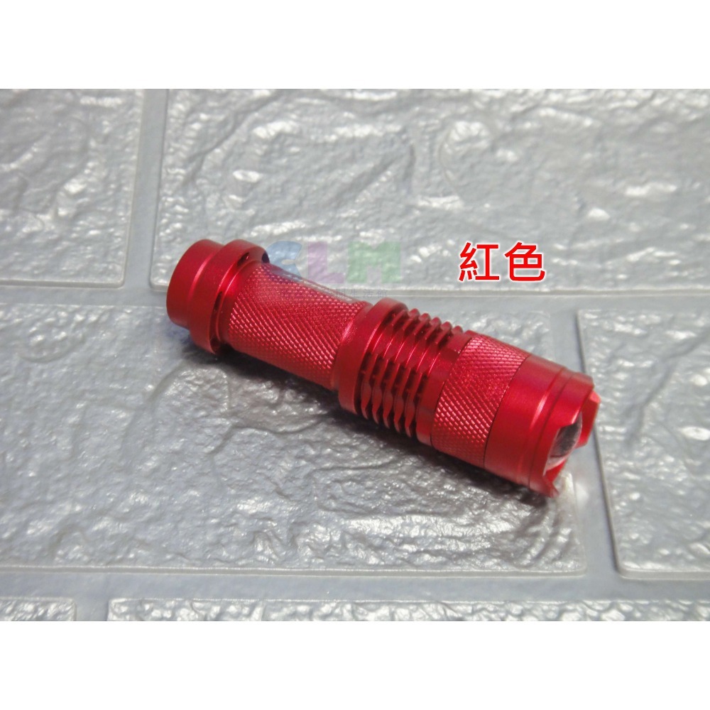 袖珍型 Q5LED 變焦強光手電筒(三檔調光)【酷露馬】(贈3號電池) LED手電筒 LED燈 車燈 前燈 BL006-規格圖7