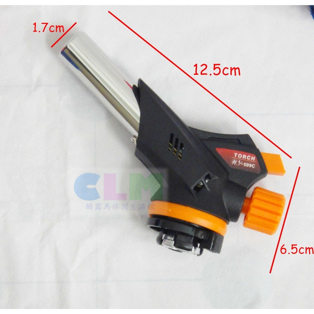 電子點火瓦斯噴槍 卡式瓦斯噴槍【酷露馬】((可倒噴)) 噴燈頭 噴火槍 瓦斯噴燈 火焰槍  CK009-細節圖2