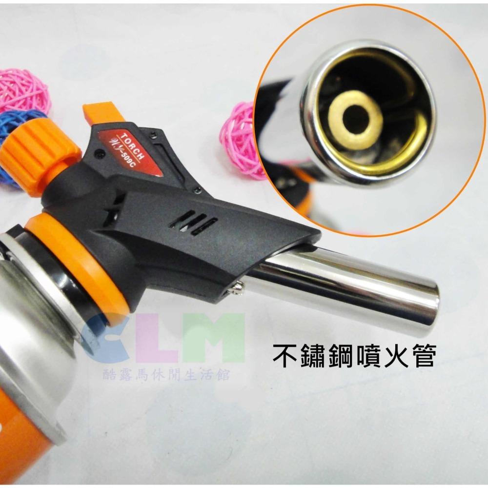 電子點火瓦斯噴槍 卡式瓦斯噴槍【酷露馬】((可倒噴)) 噴燈頭 噴火槍 瓦斯噴燈 火焰槍  CK009-細節圖4