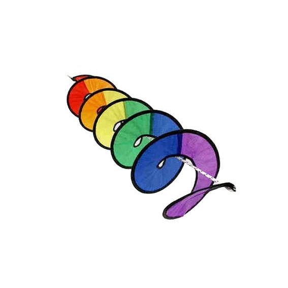 【酷露馬】((加重力球)) 繽紛旋轉彩帶 七彩風條 旋轉彩條 營繩風條 露營彩帶 裝飾彩帶 CH003-細節圖2