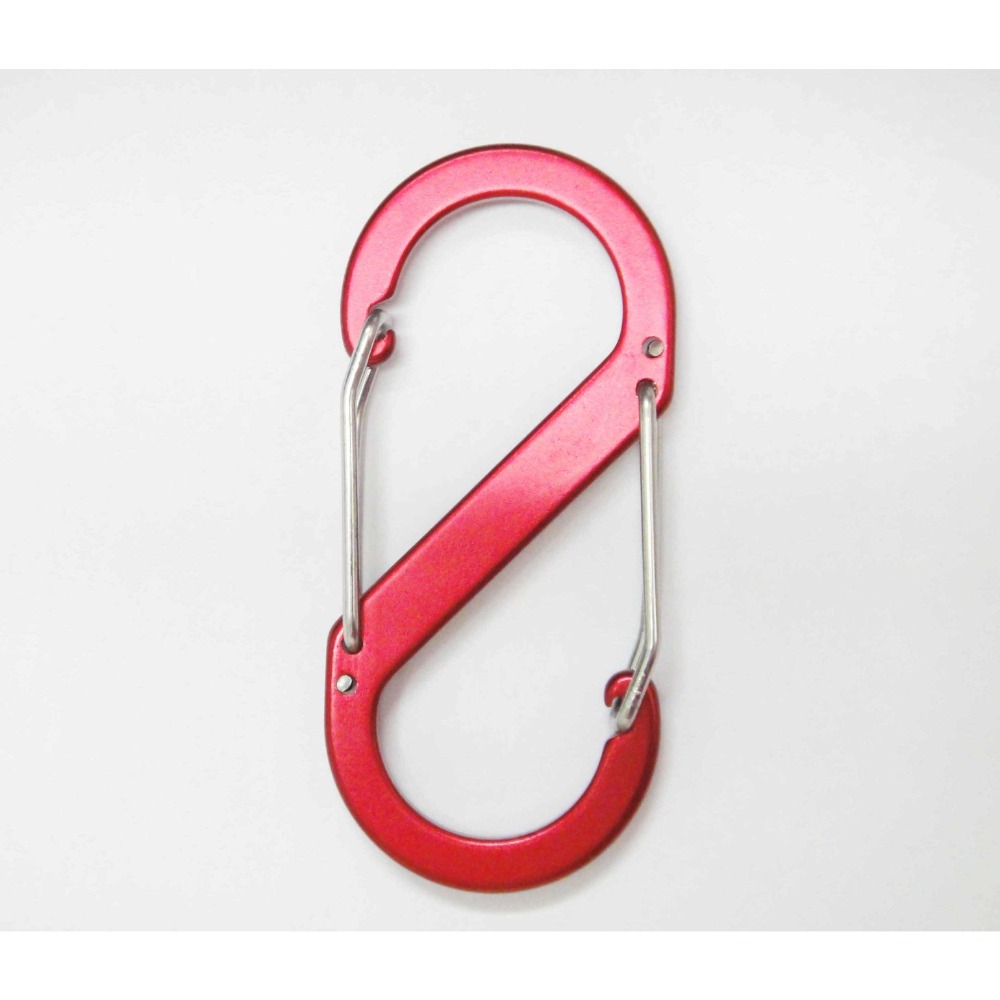 【酷露馬】鋁合金8字扣環 (大號/小號) S勾 鋁合金扣環 背包掛鉤 S掛勾 S鉤 8字勾 掛燈勾CH013-規格圖9