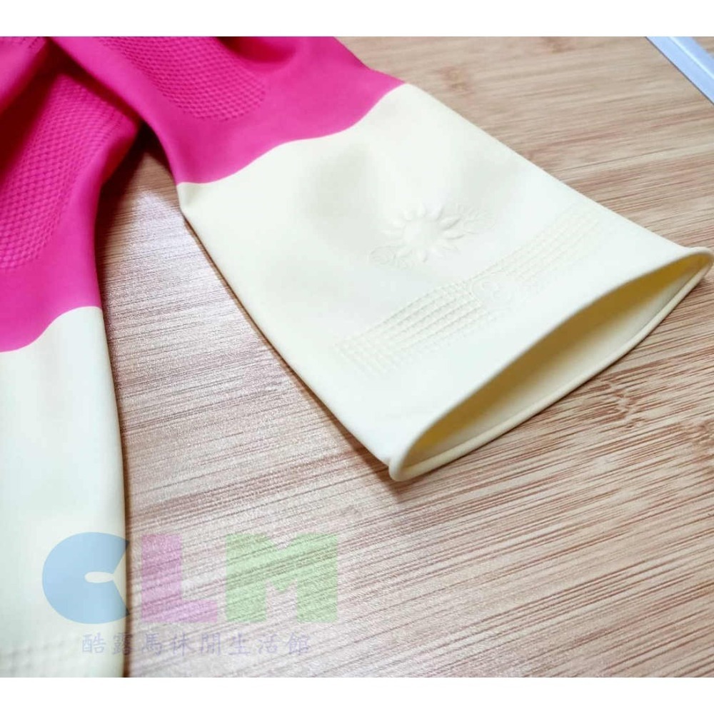 雙色手套 家庭用手套 手寶手套 打掃手套【酷露馬】清潔手套 長手套 工作手套 紅手套 HF025-細節圖4