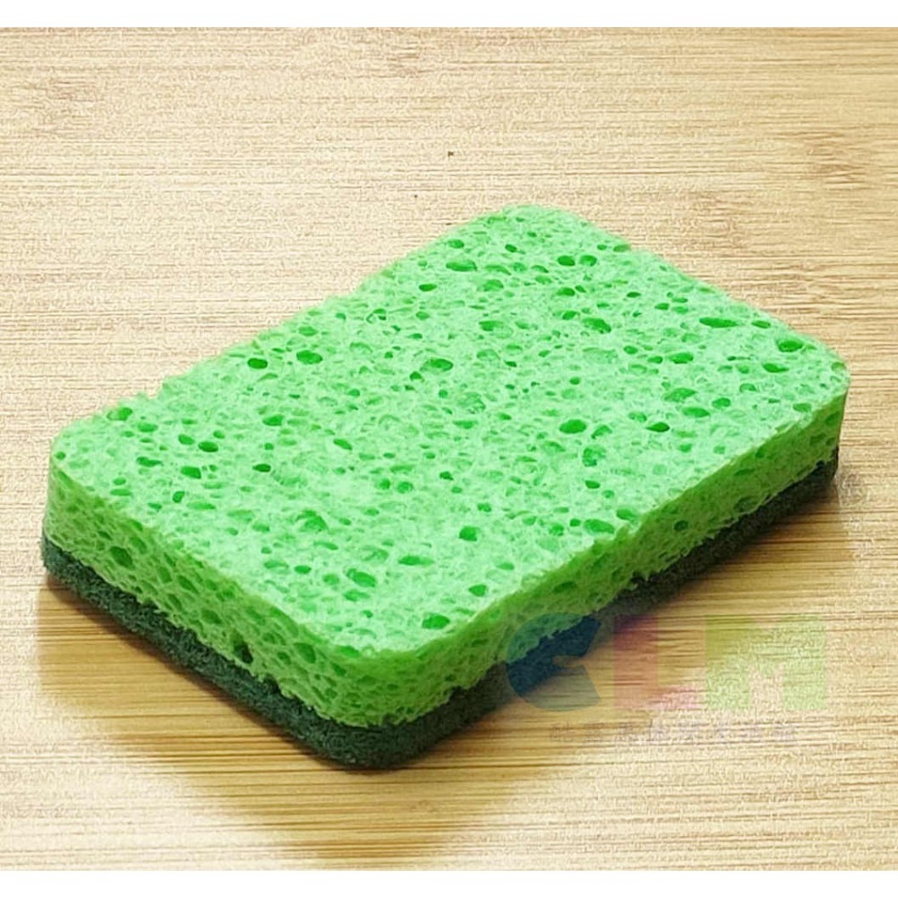 木槳棉菜瓜布 雙面菜瓜布 木漿清洗海棉 【酷露馬】海棉刷 海棉清潔布 洗碗海棉 洗碗布 洗碗菜瓜布 HF002-細節圖5