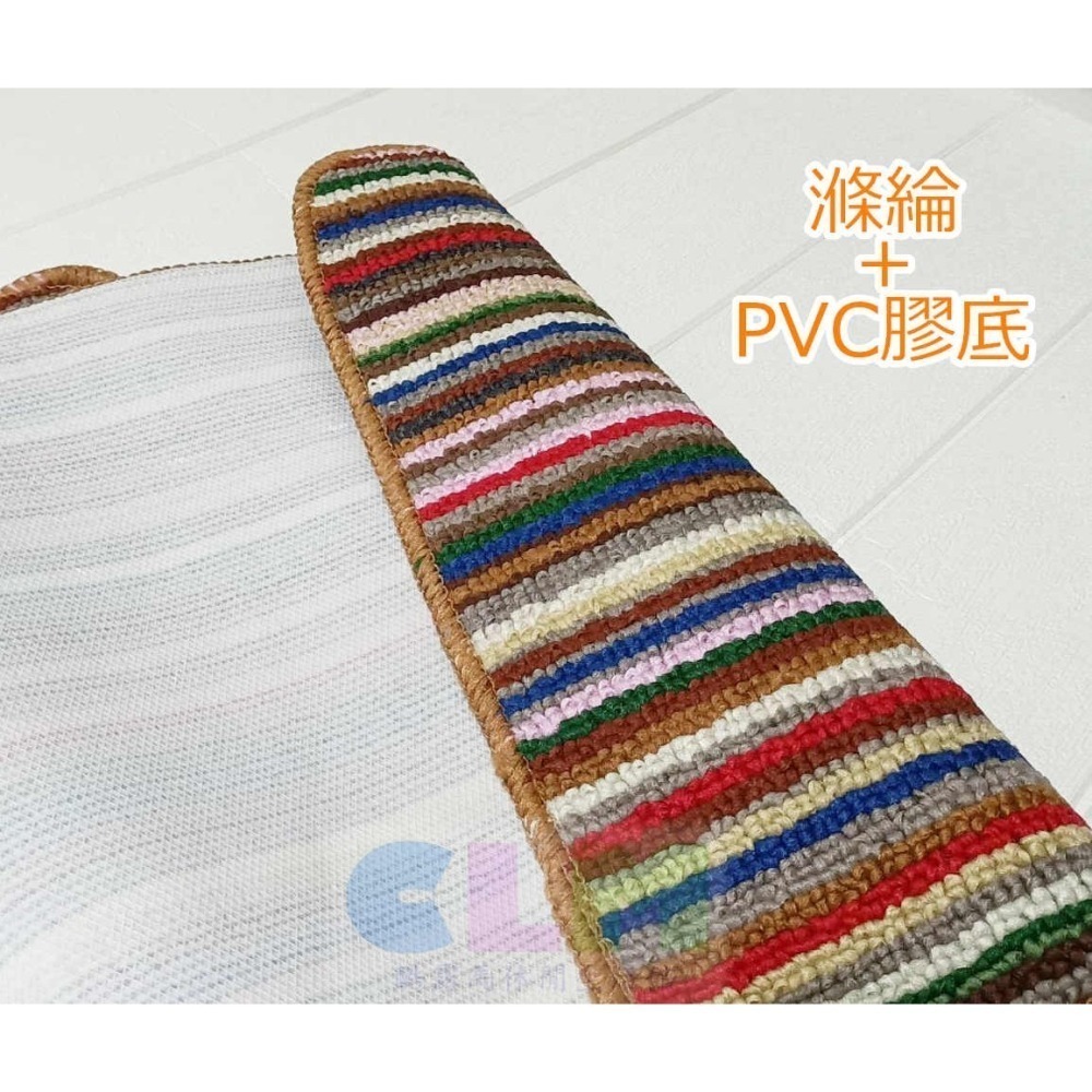 腳踏地墊 條紋踏墊 彩色門墊 防滑踏墊 【酷露馬】房間踏墊 廚房踏墊 浴室踏墊 彩色地墊 室內踏墊 HH005-細節圖8