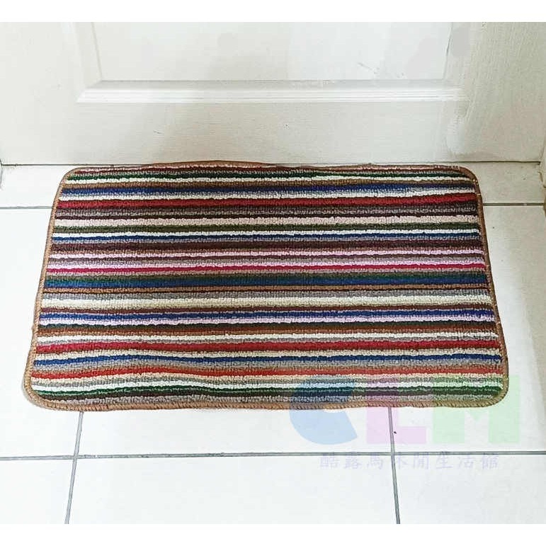 【酷露馬】腳踏地墊 條紋踏墊 彩色門墊 防滑踏墊 房間踏墊 廚房踏墊 浴室踏墊 彩色地墊 室內踏墊 HH005-細節圖8