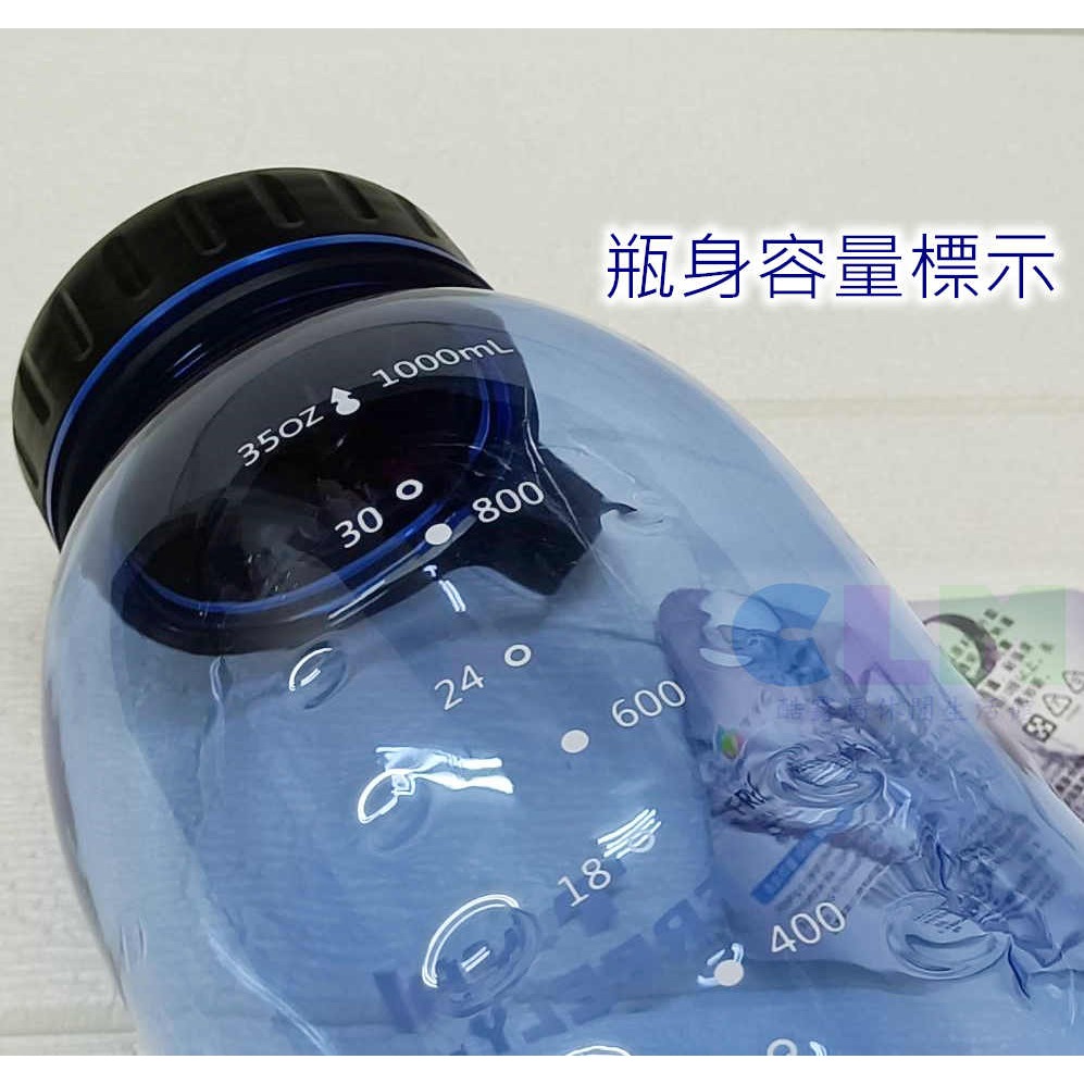 【酷露馬】圓形暢快瓶 運動水壺 500ml/1000ml PC水壺 圓形水壺 透明水壺 騎行水壺 OP011-細節圖5