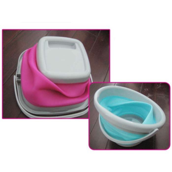 (加厚) 矽膠摺疊水桶 (5L/10L) 伸縮水桶 【酷露馬】洗車水桶 洗車桶 折疊水桶 矽膠水桶 CK006-細節圖6