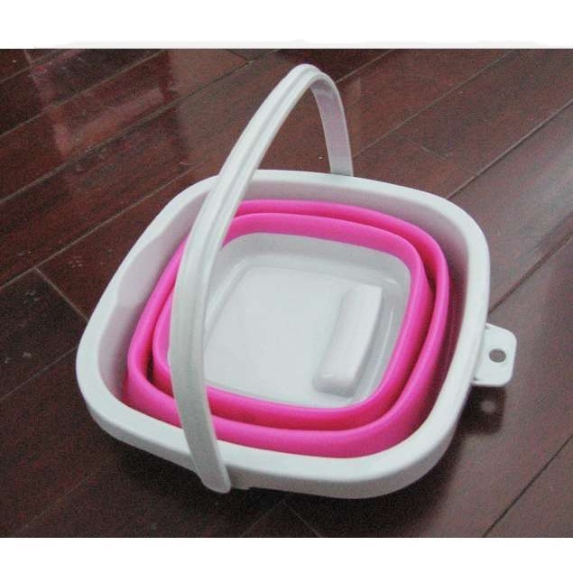 (加厚) 矽膠摺疊水桶 (5L/10L) 伸縮水桶 【酷露馬】洗車水桶 洗車桶 折疊水桶 矽膠水桶 CK006-細節圖7