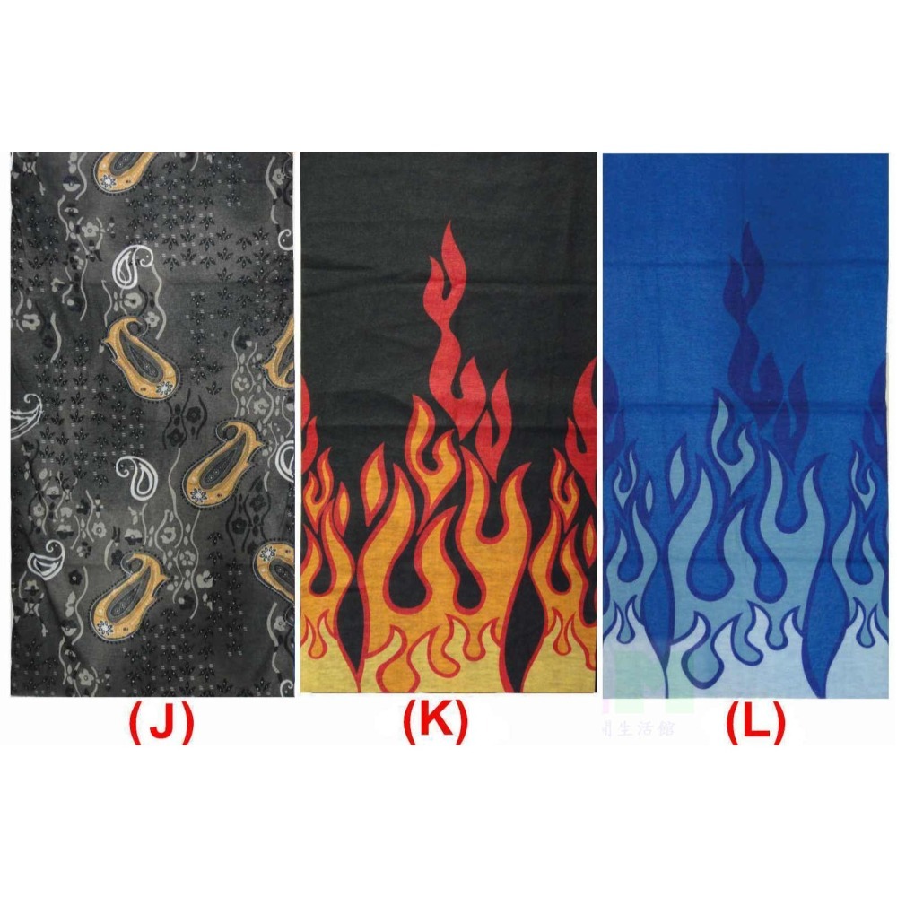 百變魔術頭巾 (無縫) 運動頭巾 騎行頭巾【酷露馬】魔術頭套 圍脖 面罩 圍巾 魔術巾 BO002-細節圖7