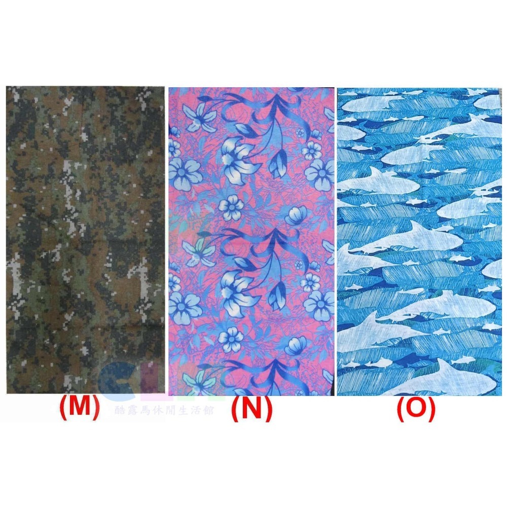 百變魔術頭巾 (無縫) 運動頭巾 騎行頭巾【酷露馬】魔術頭套 圍脖 面罩 圍巾 魔術巾 BO002-細節圖8